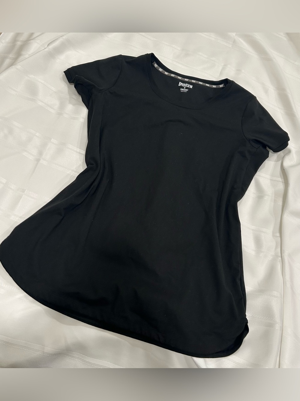 Duluth Trading NOGA Classic Black Short Sleeve Sweatshirt Top Women’s Medium